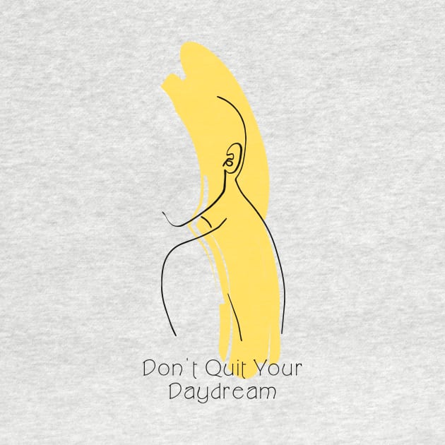 Don't Quit Your Daydream Silhouette Art by Annalaven
